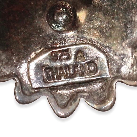 Vintage Yellow Enamel Marcasite Sterling Silver Daisy Flower Stud Earrings Large - Picture 5 of 5